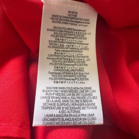 BCBGMAXAZRIA Red Cutout Mini Dress Size S - Picture 6 of 6